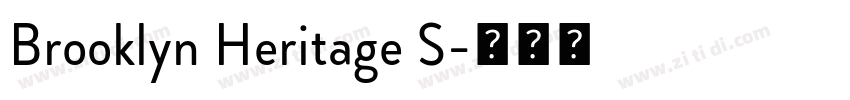 Brooklyn Heritage S字体转换